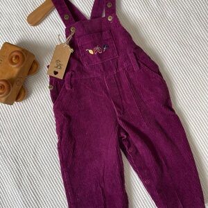 Vintage McKids Purple Corduroy Overalls